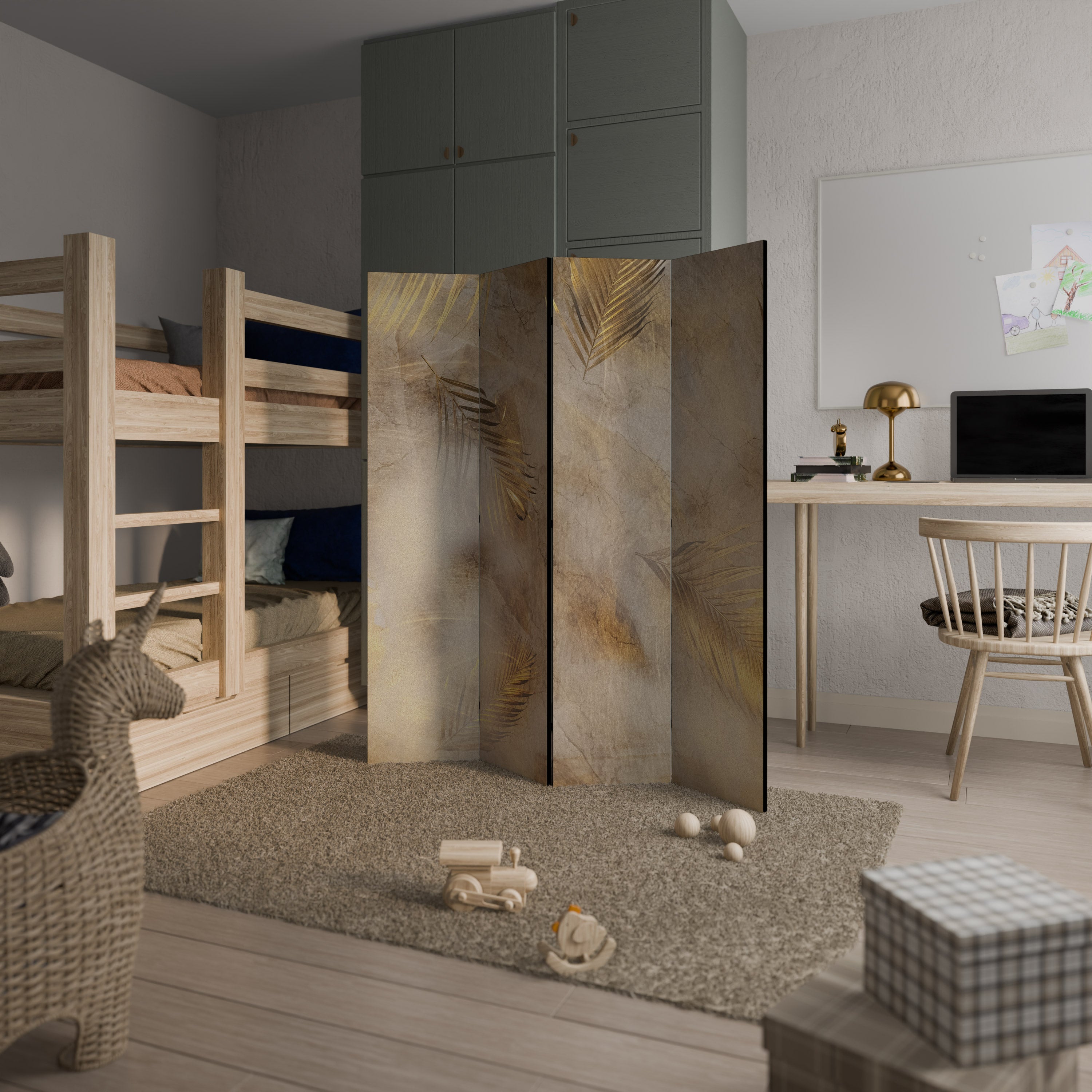 LEAVES OF SPLENDOR 4-Panel Room Divider