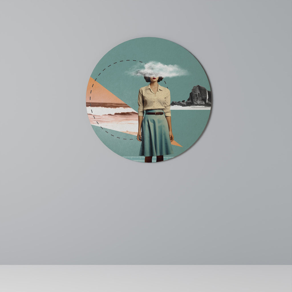 Rund väggdekoration RETRO RESONANCE