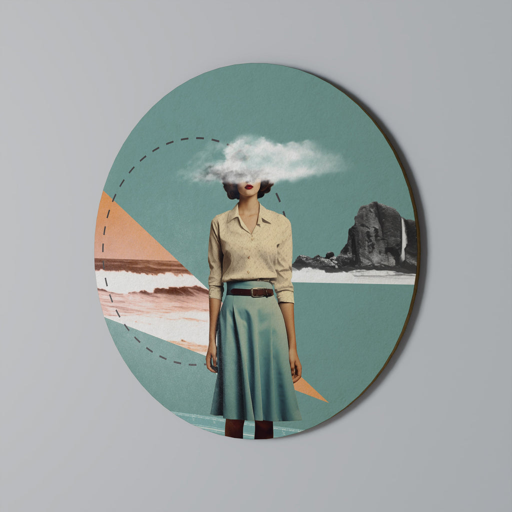 Rund väggdekoration RETRO RESONANCE