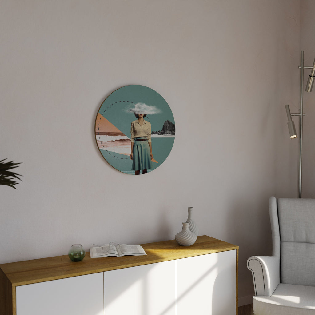 Rund väggdekoration RETRO RESONANCE