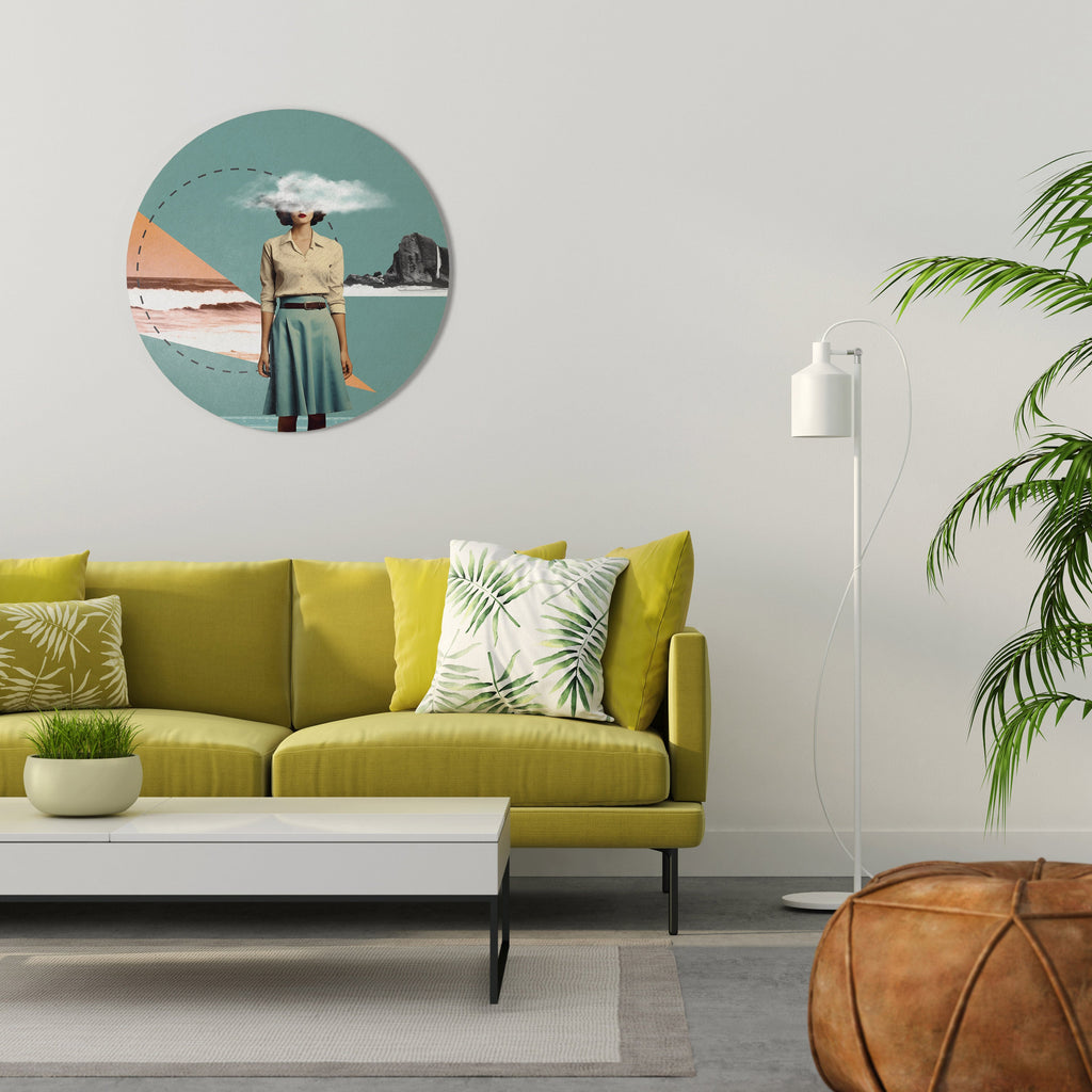 Rund väggdekoration RETRO RESONANCE