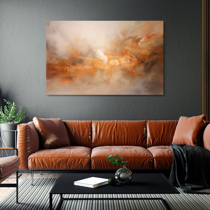 AMBER WHISPERS Horizontal Canvas Print