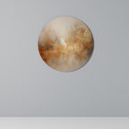 AMBER WHISPERS Rund Väggdekoration