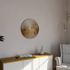 AMBER WHISPERS Rund Väggdekoration