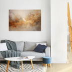 AMBER WHISPERS horisontell affisch med självhäftande motiv