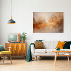 AMBER WHISPERS horisontell affisch med självhäftande motiv