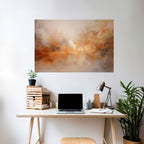 AMBER WHISPERS horisontell affisch med självhäftande motiv