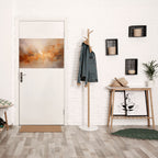 AMBER WHISPERS horisontell affisch med självhäftande motiv