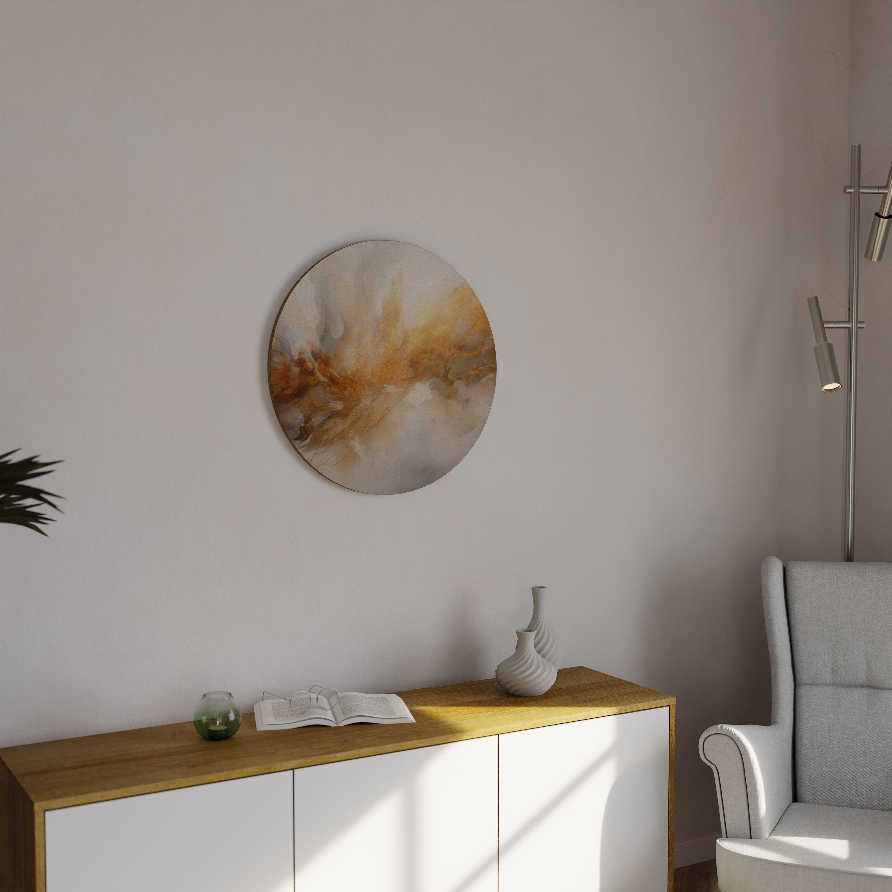 MOLTEN MELODIES Rund Väggdekoration