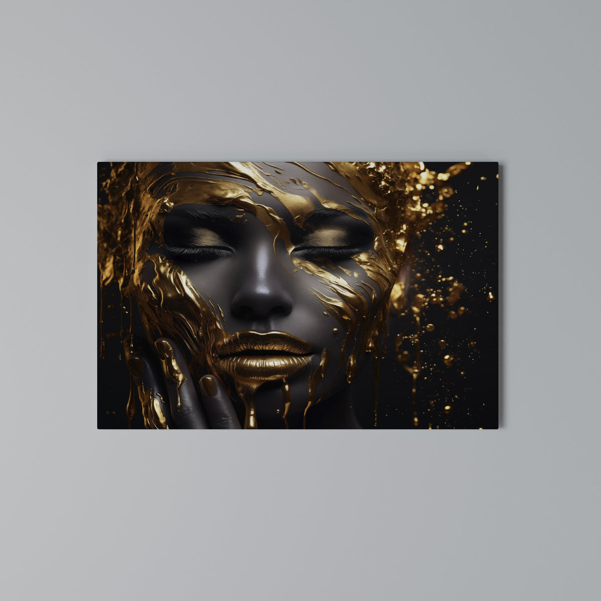 GOLDEN GODDESS Horizontal Canvas Print