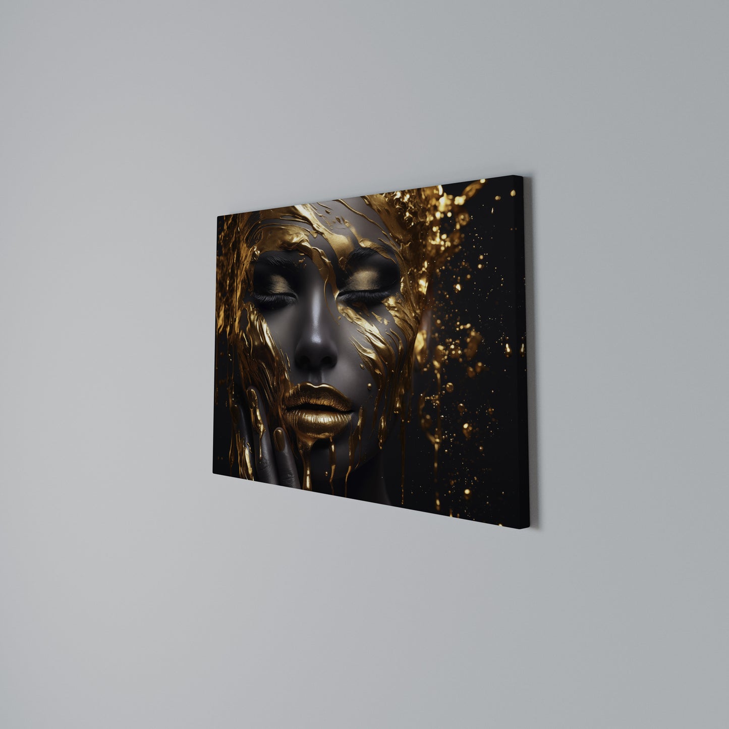GOLDEN GODDESS Horizontal Canvas Print