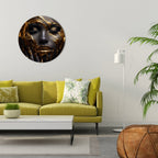 GOLDEN GODDESS Round Wall Art