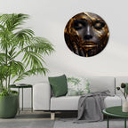 GOLDEN GODDESS Round Wall Art