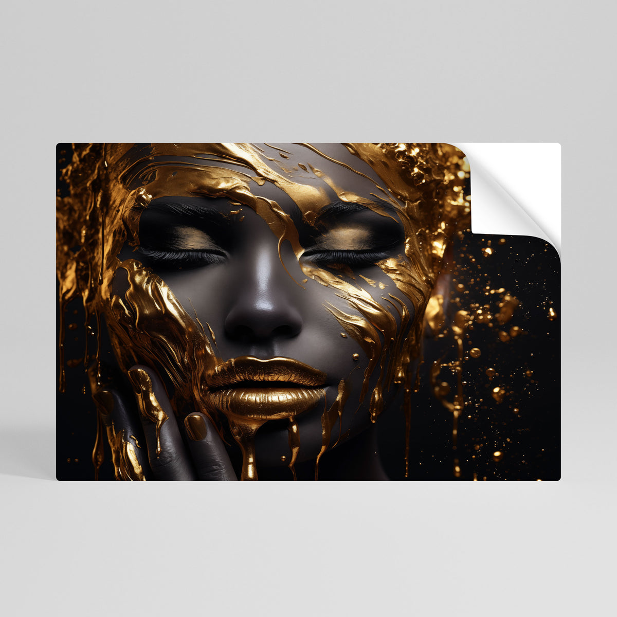 GOLDEN GODDESS Självhäftande Horisontell Poster