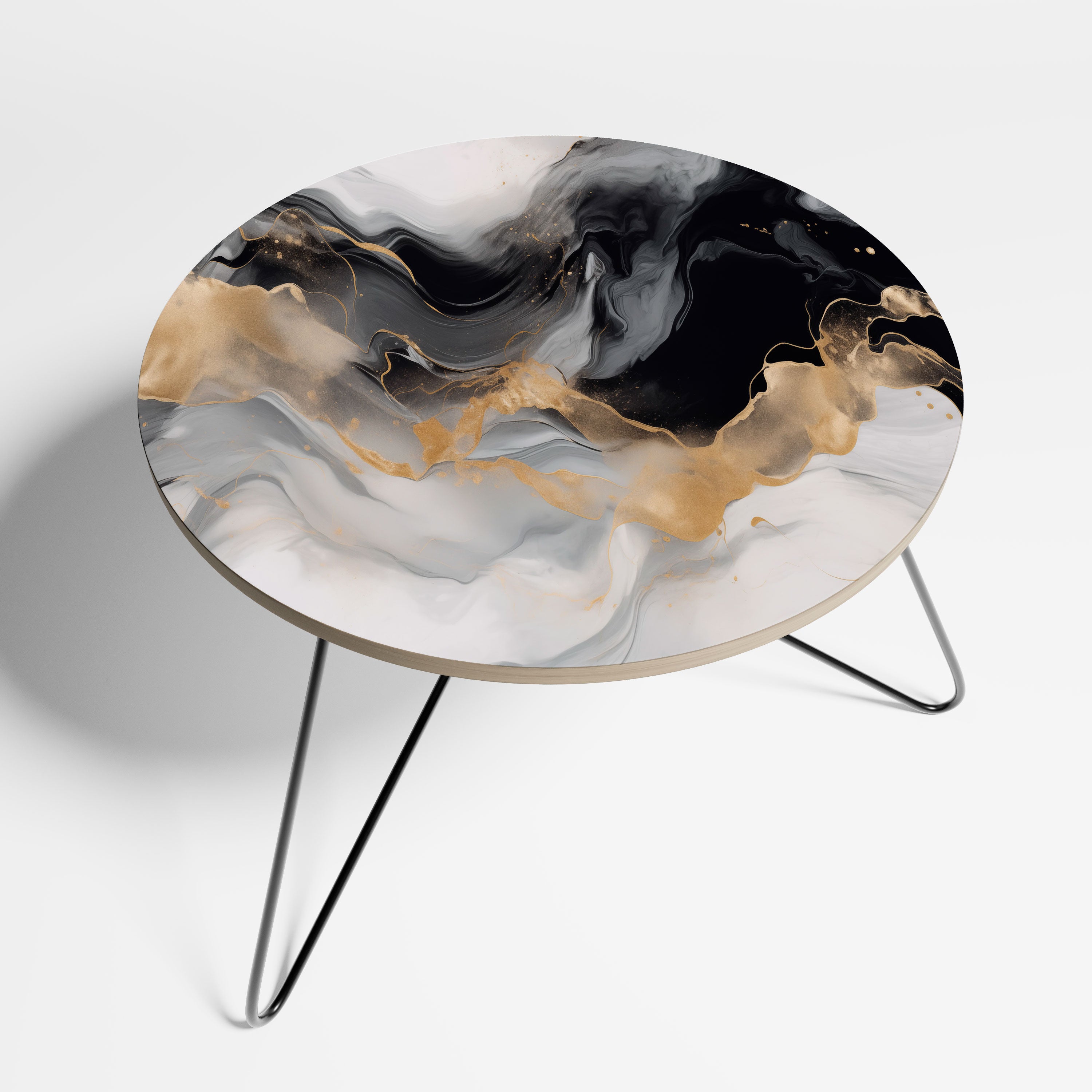 BLACK AND WHITE CONFLUENCE Large Coffee Table