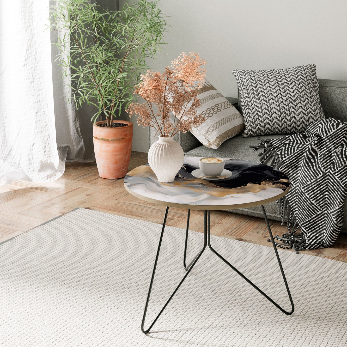 SVART OCH VITT CONFLUENCE Soffbord 69
