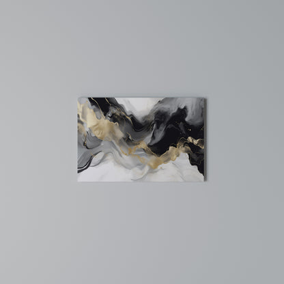 BLACK AND WHITE CONFLUENCE Horizontal Canvas Print