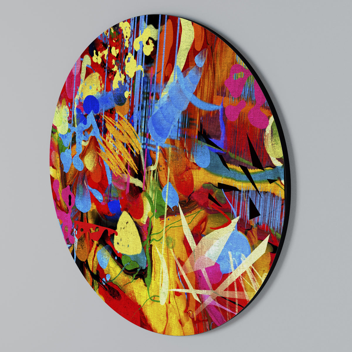 ABSTRACT RHAPSODY Rund väggdekor