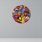 ABSTRACT RHAPSODY Round Wall Art