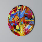 ABSTRACT RHAPSODY Round Wall Art