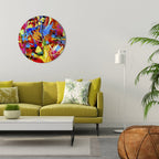 ABSTRACT RHAPSODY Round Wall Art