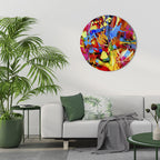 ABSTRACT RHAPSODY Round Wall Art