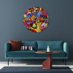 ABSTRACT RHAPSODY Round Wall Art