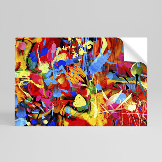 ABSTRACT RHAPSODY horisontell poster med självhäftande text