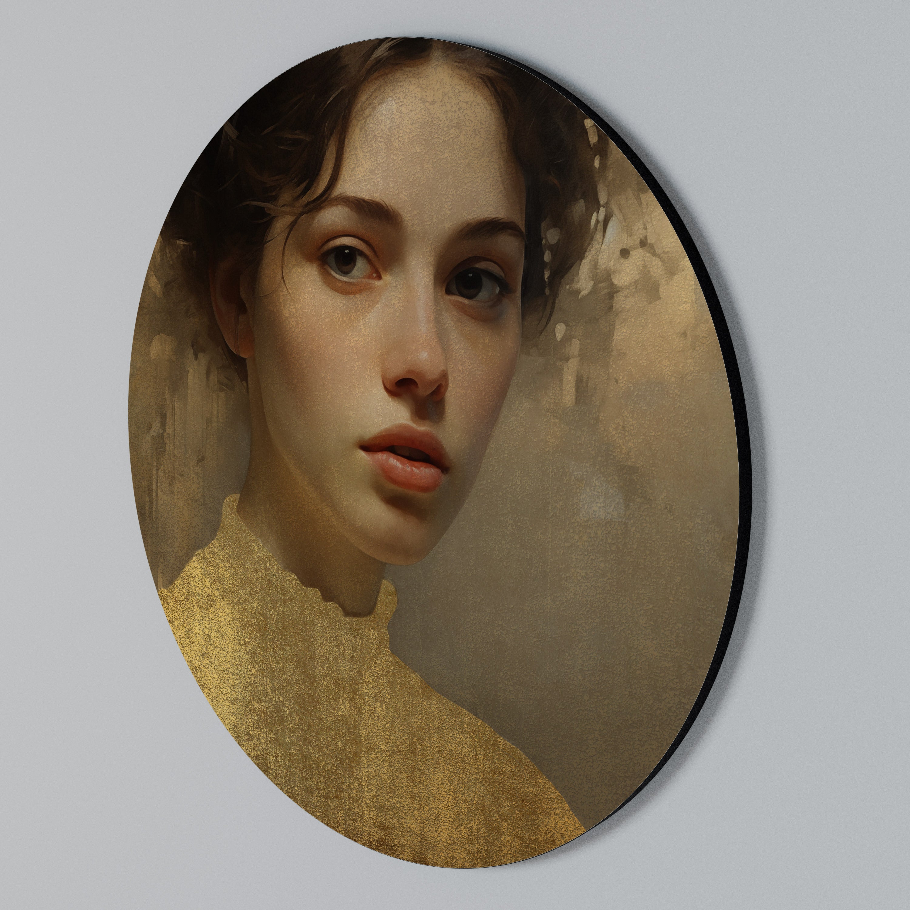 ETHEREAL ECOUNTER Rund Väggkonst