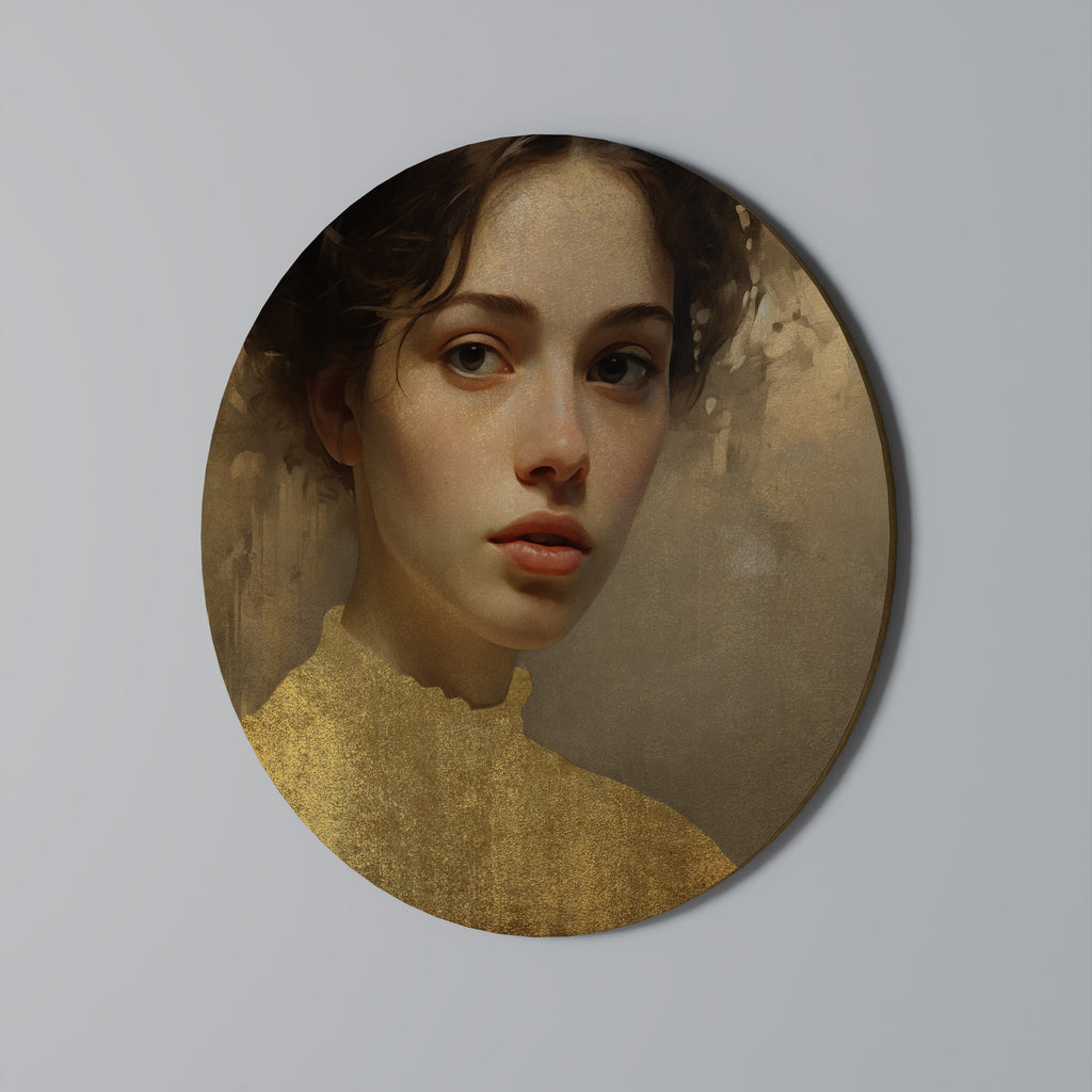 ETHEREAL ECOUNTER Rund Väggkonst