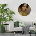 ETHEREAL ECOUNTER Round Wall Art