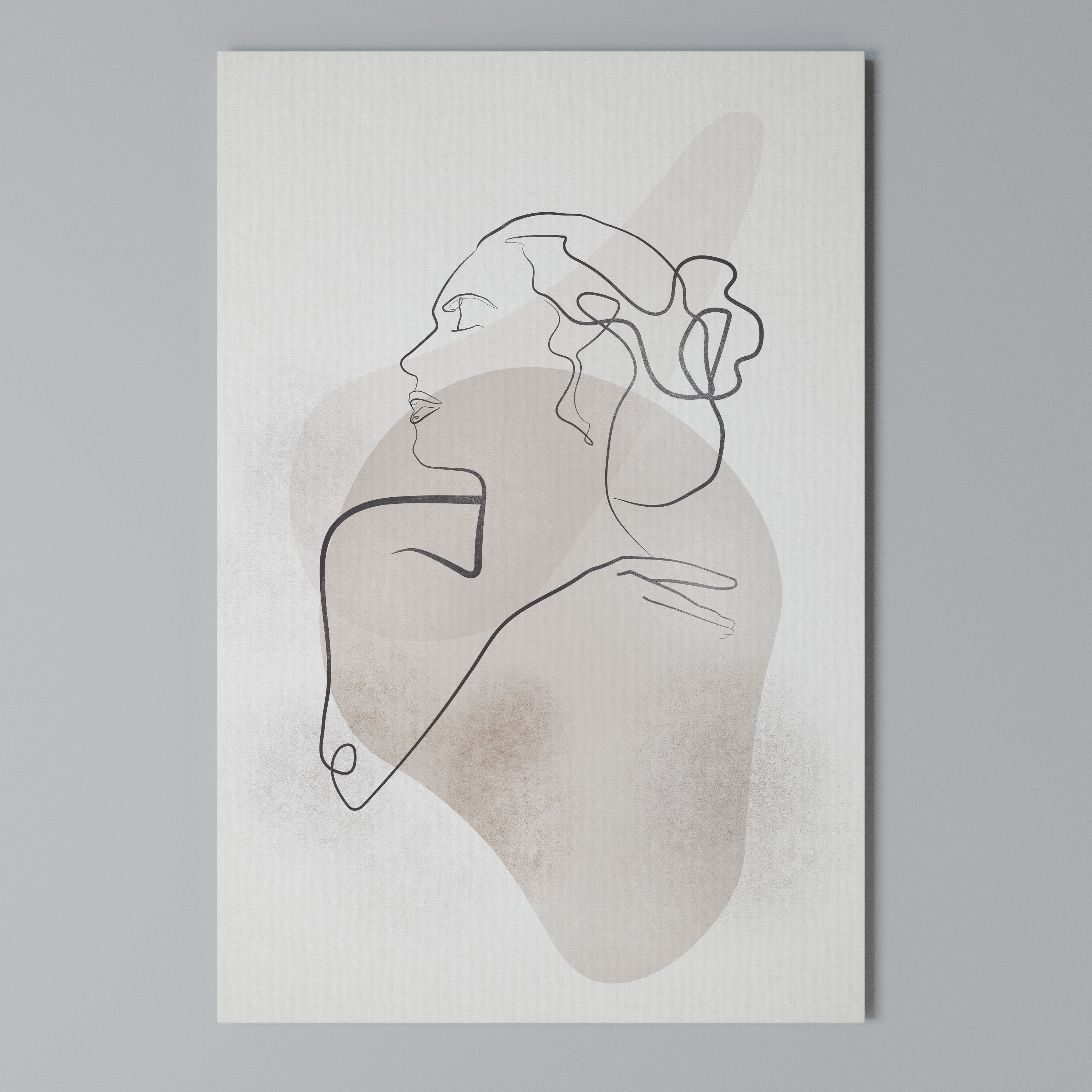 GRACEFUL LINES Vertical Canvas Print