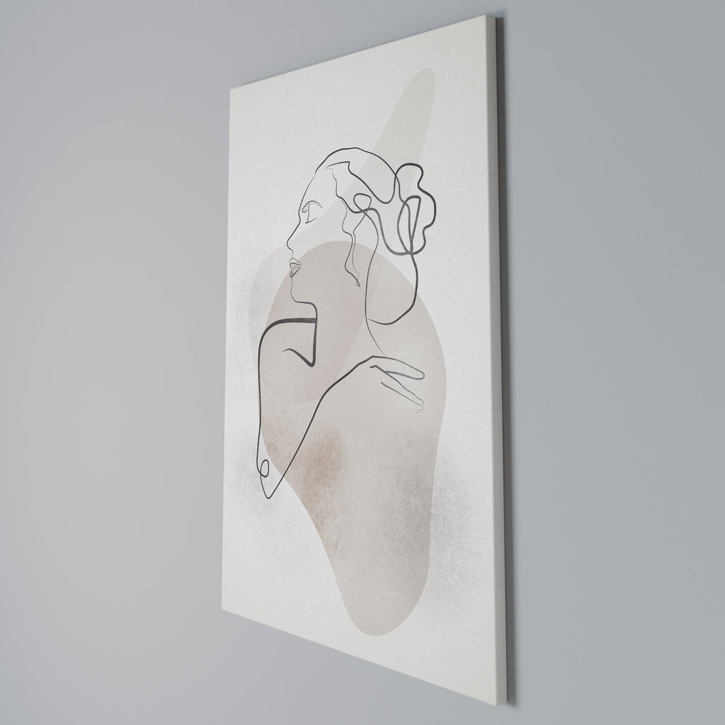 GRACEFUL LINES Vertical Canvas Print