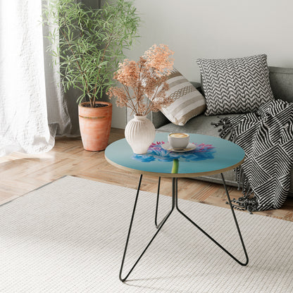 MISTY BLUE EXPLOSION Large Coffee Table