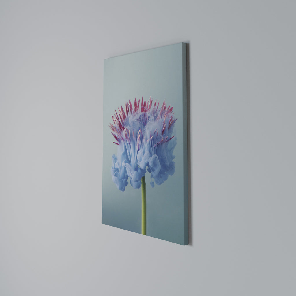MISTY BLUE EXPLOSION Vertical Canvas Print