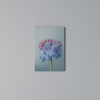 MISTY BLUE EXPLOSION Vertical Canvas Print