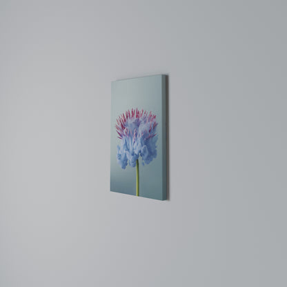MISTY BLUE EXPLOSION Vertical Canvas Print