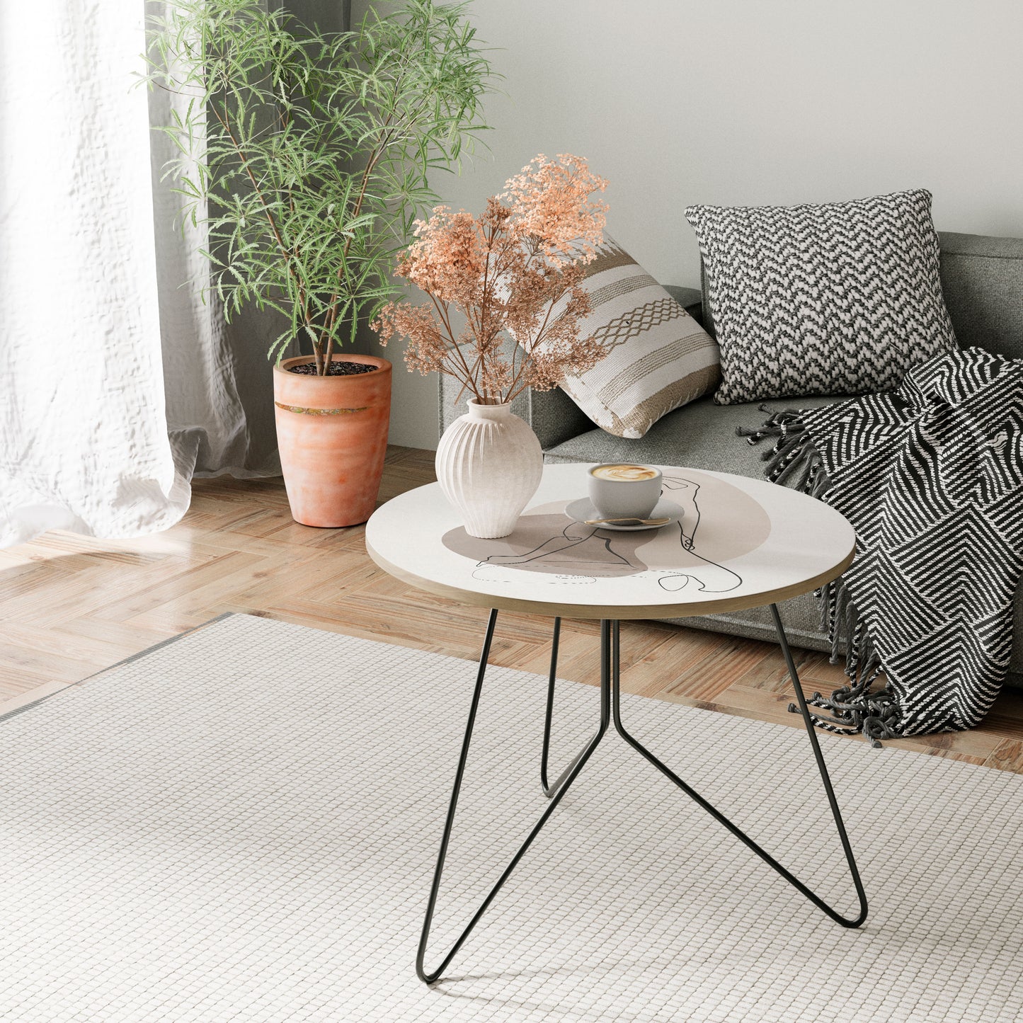 CONTOURS OF BEAUTY Large Coffee Table