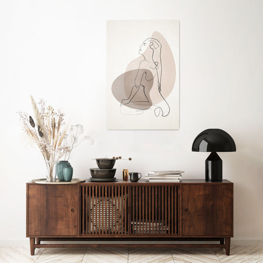 CONTOURS OF BEAUTY Vertical Canvas Print