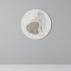 CONTOURS OF BEAUTY Round Wall Art