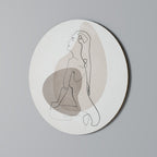 CONTOURS OF BEAUTY Round Wall Art
