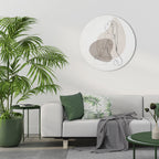 CONTOURS OF BEAUTY Round Wall Art