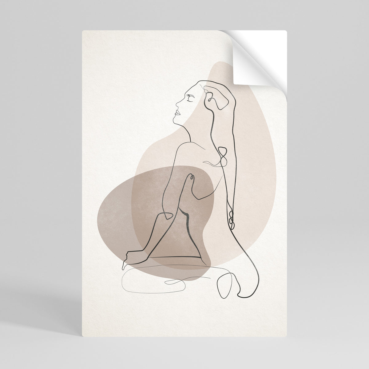 CONTOURS OF BEAUTY Självhäftande Vertikal Poster