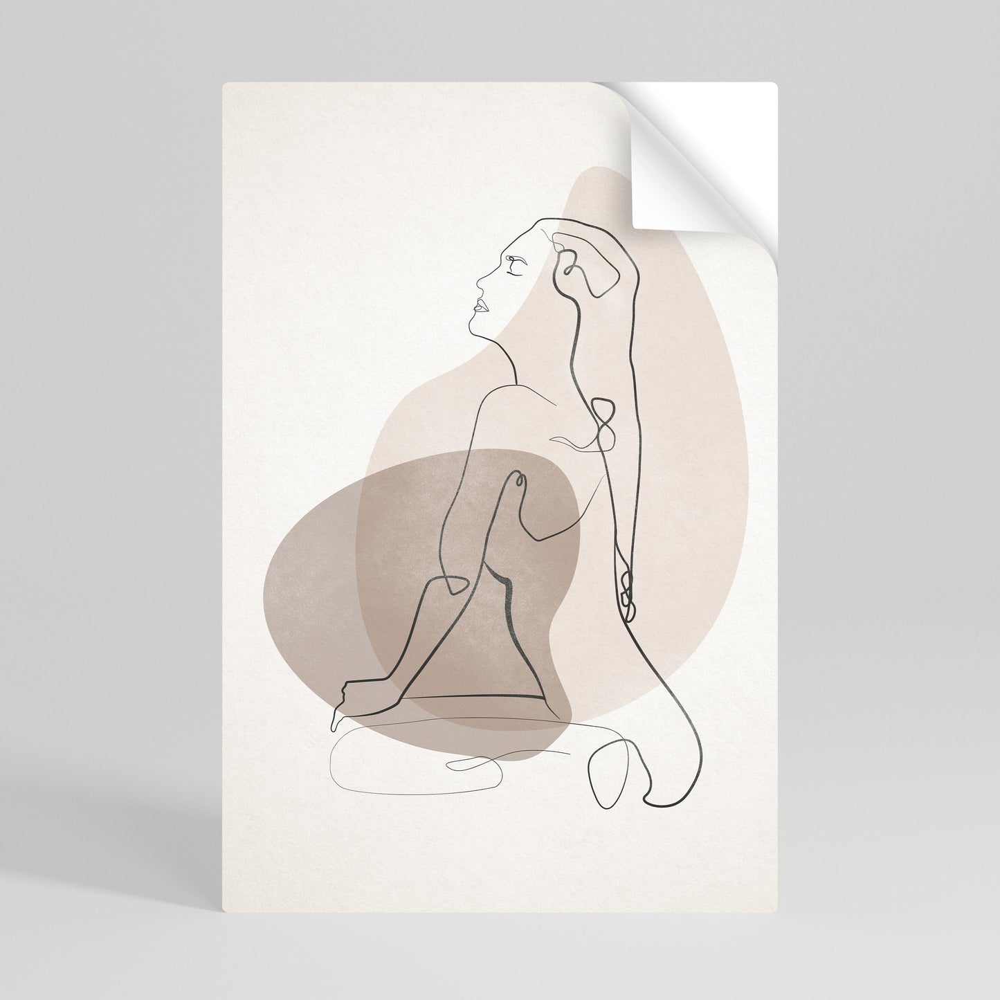 CONTOURS OF BEAUTY Självhäftande Vertikal Poster