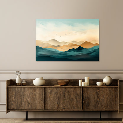MOUNTAIN MELODY Horizontal Canvas Print
