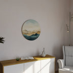 MOUNTAIN MELODY Round Wall Art