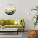 MOUNTAIN MELODY Round Wall Art