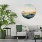 MOUNTAIN MELODY Round Wall Art