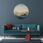 MOUNTAIN MELODY Round Wall Art
