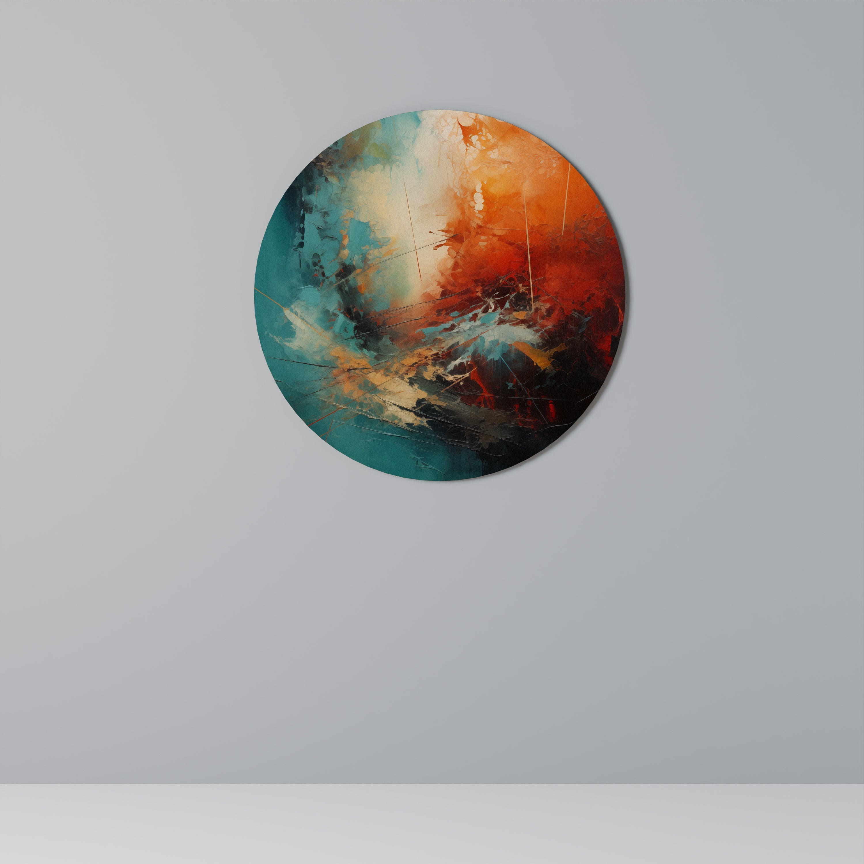 FIERY FUSION Rund Väggdekoration